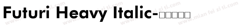 Futuri Heavy Italic字体转换
